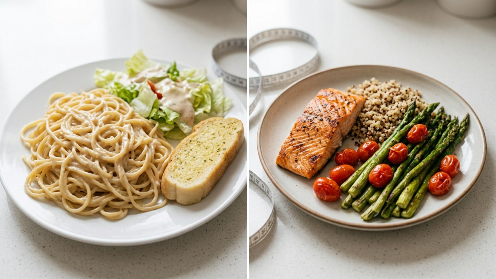 Healthy food and routine